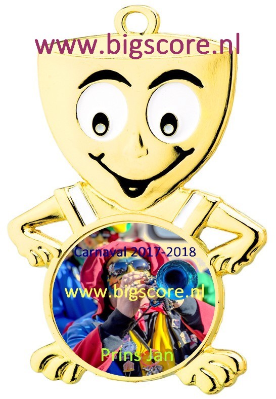 D42a Carnaval medaille Goud Compleet
